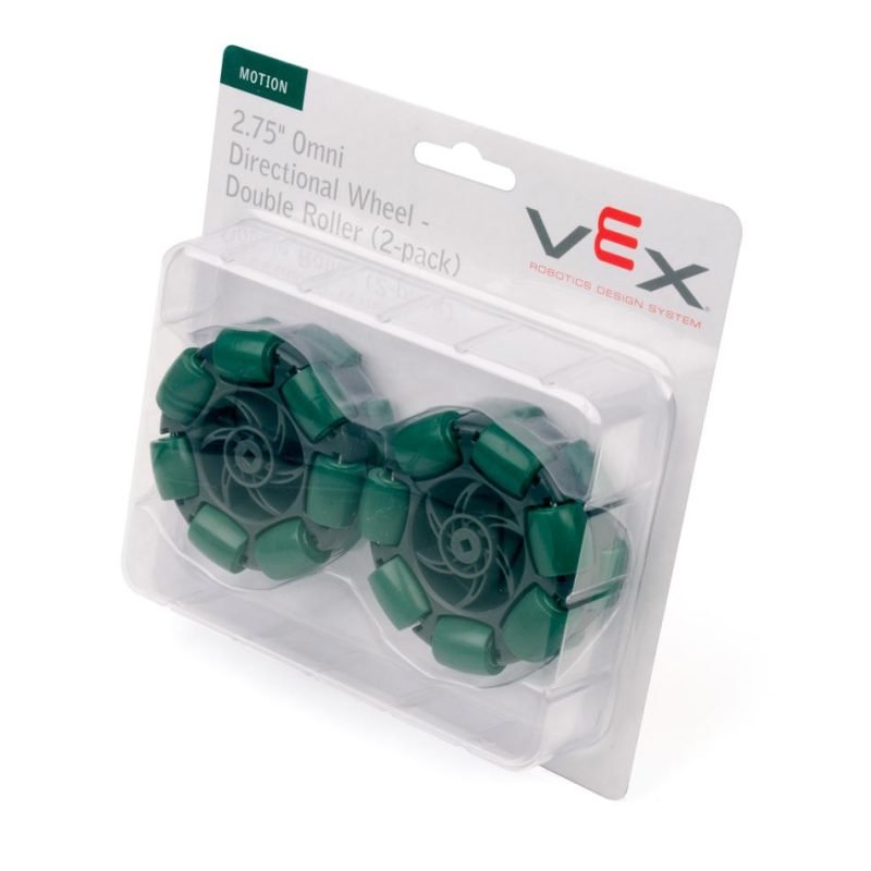 2.75"  Omni Directional Wheel - Double Roller (2-pack)
