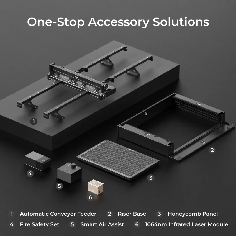 xTool S1 40W Enclosed Diode Laser Cutter - Education All-in-One Bundle, photo 12