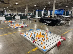 VEX IQ competition fields set up at Skills Ontario 2026