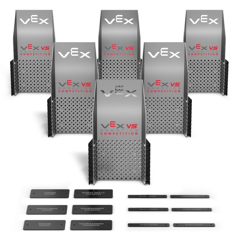 VEX VRC Championship Event Trophy Pack - 6 trophies with award plates