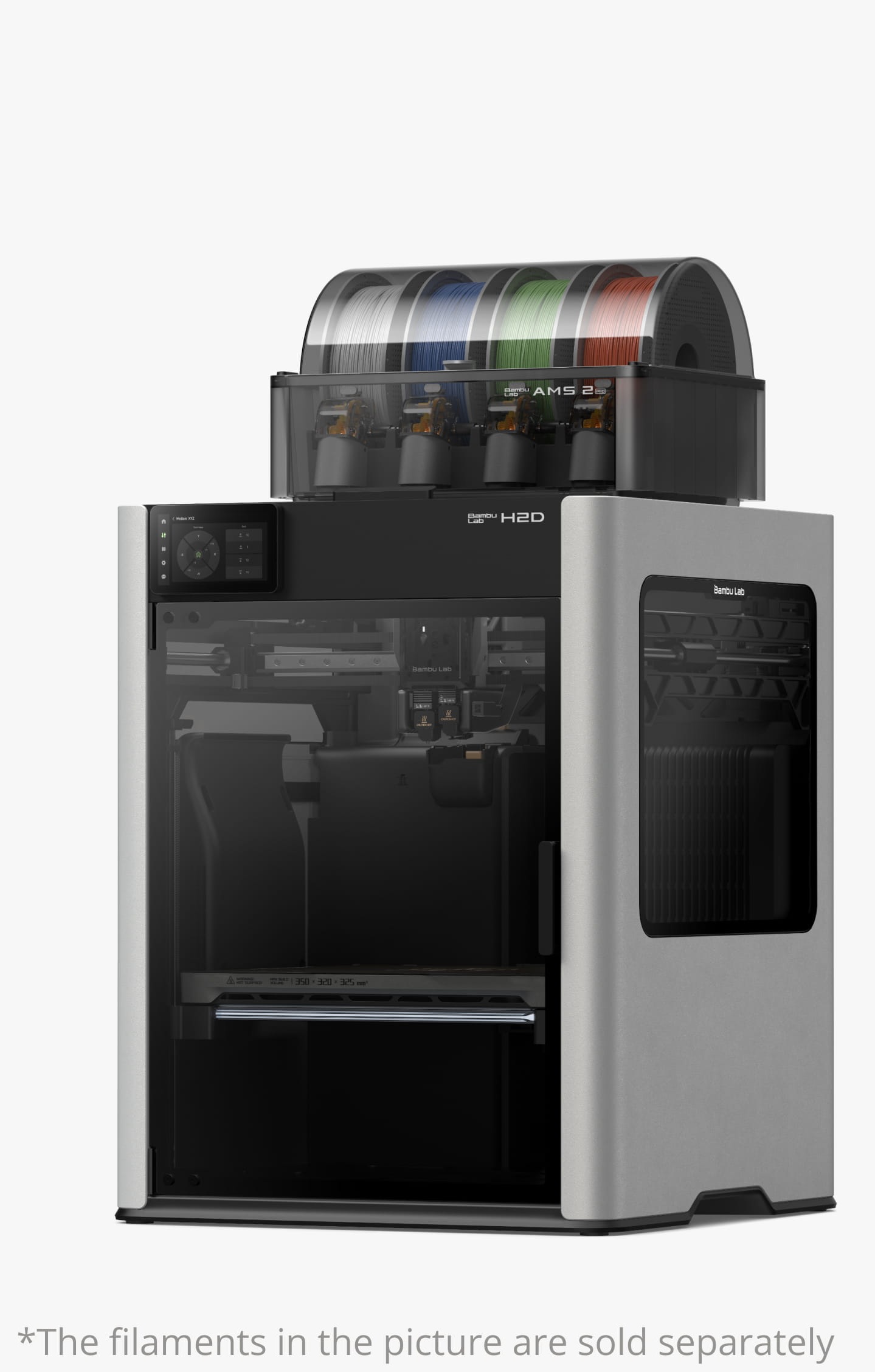 580960531357356046 Bambu Lab H2D AMS Combo 3D printer with AMS 2 Pro