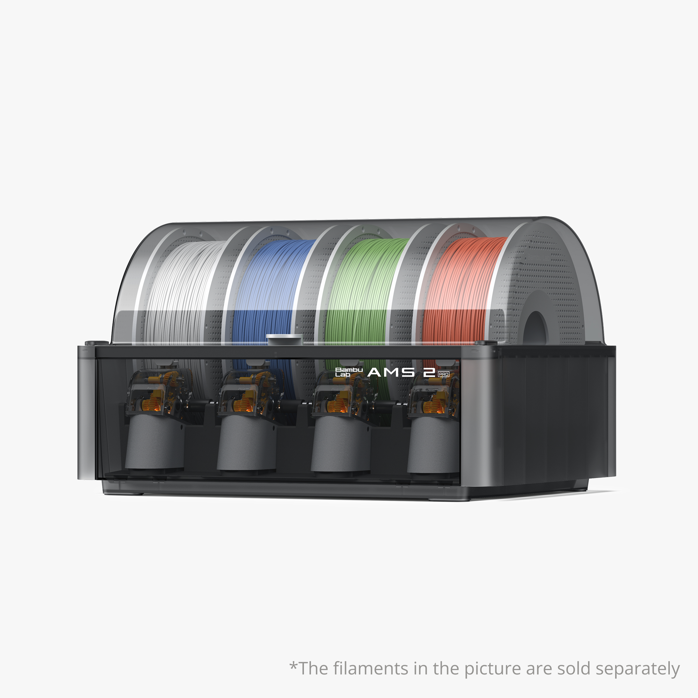 BL-AMS2PRO Bambu Lab AMS 2 Pro with filament drying, four spool slots