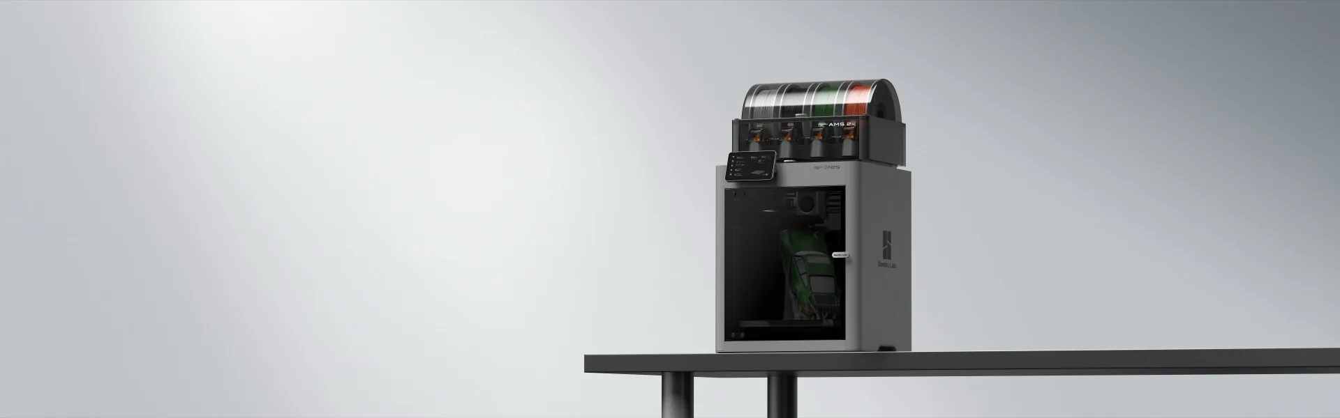 Bambu Lab P2S 3D printer with AMS 2 Pro multi-colour filament system