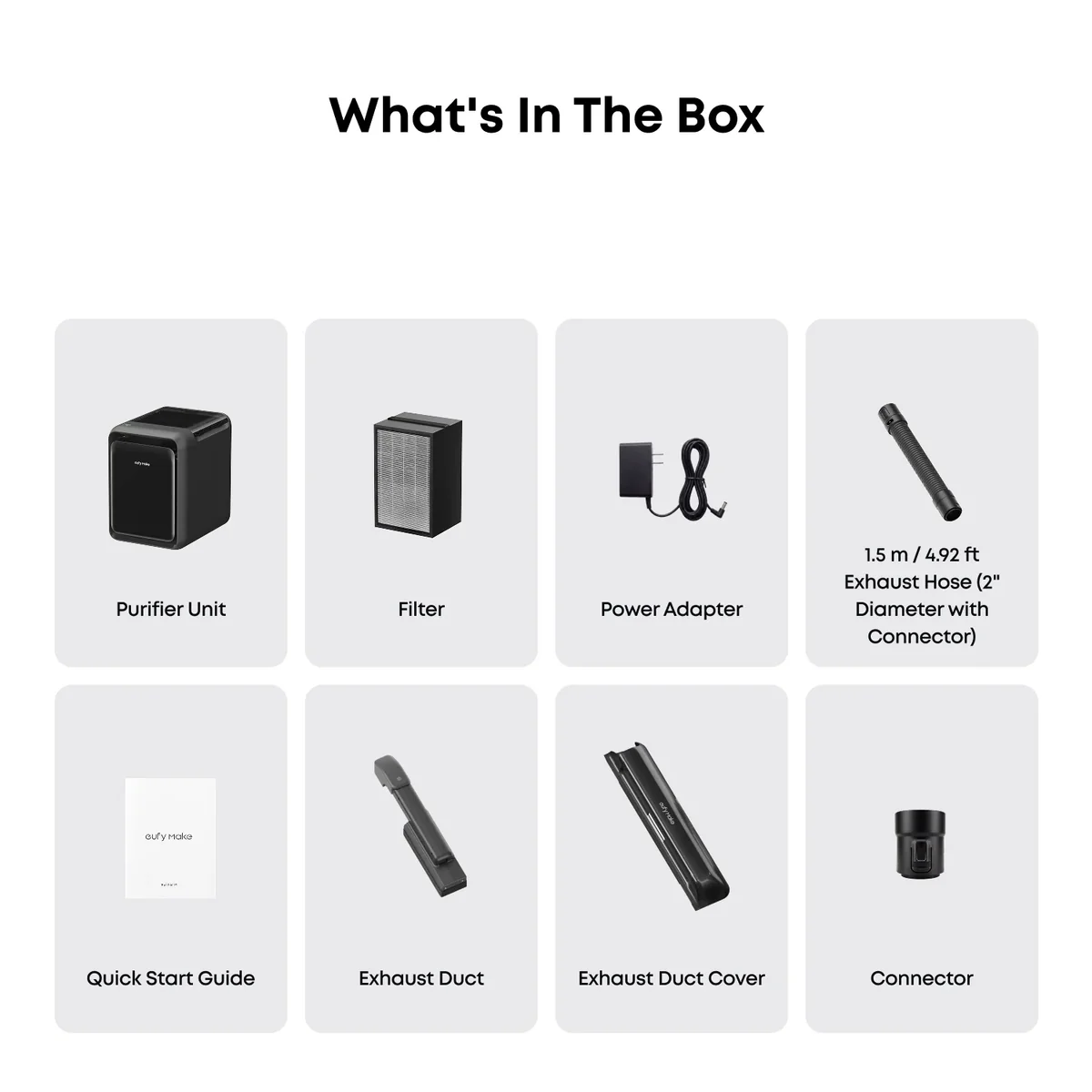 eufyMake_Purifier_g What is in the box with the eufyMake Purifier P1